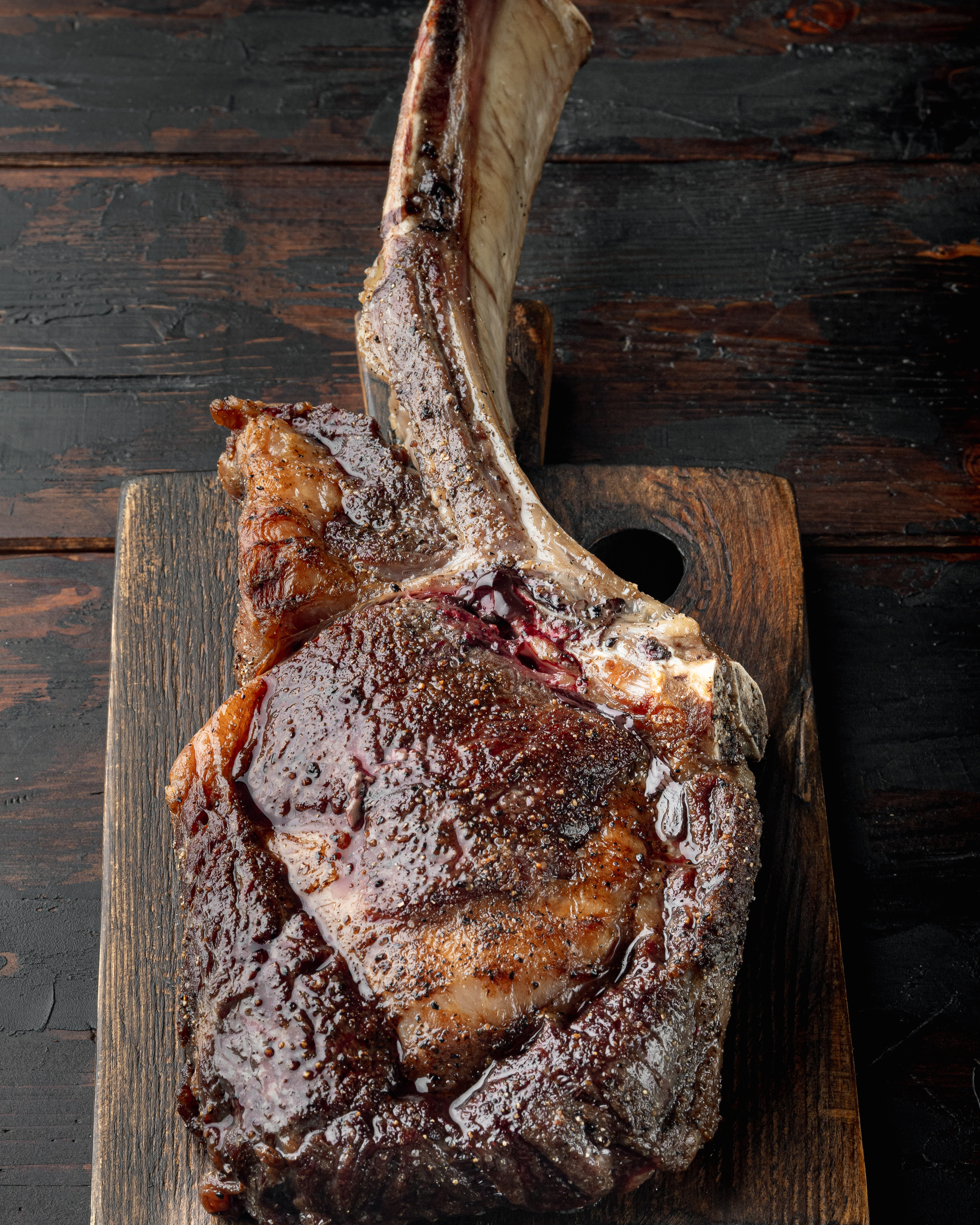 Pulled pork on a wooden board